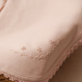 Receiving Blanket w/Crochet Trim in Pink