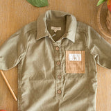 Buttons Jumpsuit - Olive