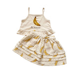 Embroidered Skirt Set - Bananas