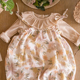 Bubble Romper - Mauve Meadow