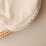 Receiving Blanket w/Crochet Trim in Pearl