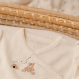 Pima Embroidered Pajama Set in Honey Bear