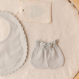 Bib/Mittens/Burp Cloth in Blue