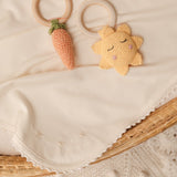 Crochet Rattle in Carrot