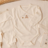 Pima Embroidered Bundle Set in Honey Bear