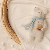 Hand Embroidered Honey Bear in Natural
