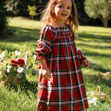 Nora Dress in Heritage Tartan