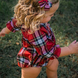 Bow Headband in Heritage Tartan