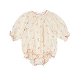 Gauze Romper in Cherries