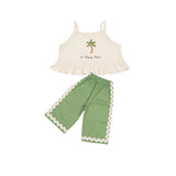 Wide-Leg Pant Set in La Vie en Palm