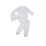 Pima Embroidered Bundle Set in Blue Bunny