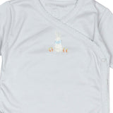 Pima Embroidered Bundle Set in Blue Bunny