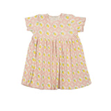 Ribbed Dress in Lemon Twist