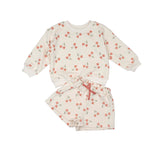 Sweatshirt Set in Cherry Crush