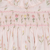 Smock Flutter Dress in Dancing Tulips