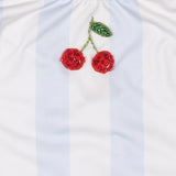 Cherry Swimsuit in Blue Striple