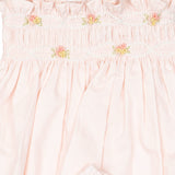Embroidered Flutter Set in Pink