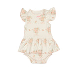 Pointelle Skirt Onesie in Parfait Pink