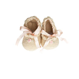 Roses Ballerinas in Ecru