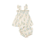 Flutter Set in Blue Tulip