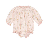 Gauze Romper in Tulips