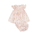 Smock Flutter Set in Dancing Tulips