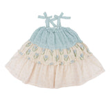 Amber Dress in Blue Tulip