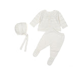 Welcome Baby Knitted Set in Ivory