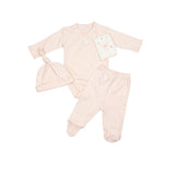Pima Embroidered Bundle Set in Pink Lamb