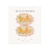 Crochet Clip Set - Mauve Meadow