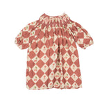 Clara Dress - Cherry Patchwork Crimson