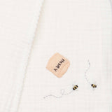 Embroidered Swaddle in Bees