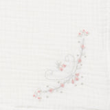 Embroidered Swaddle in Flowers
