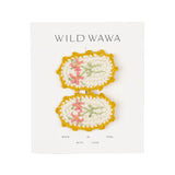 Crochet Clip Set in Early Blooms