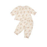 Gauze Two Piece Set in Parfait Pink