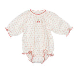 Gauze Romper in Cherry