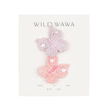 Crochet Clip Set in Butterfly Kiss