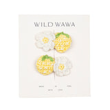 Crochet Clip Set in Lemon Twist