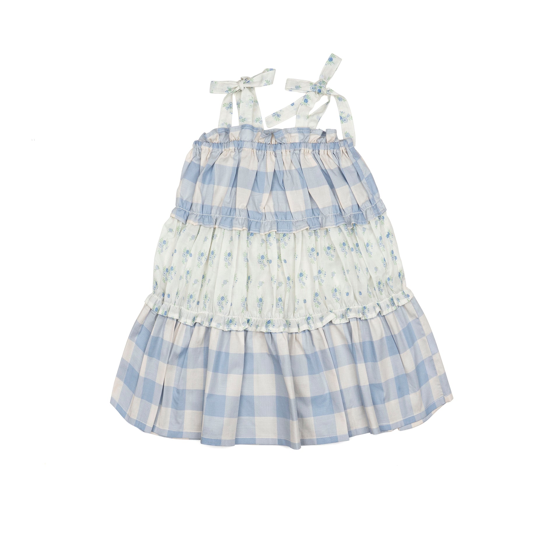 Amber Dress in Blue Gingham  Wild Wawa