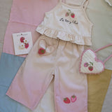 Wide-Leg Pant Set in La Berry Club