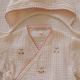Gauze Bundle Set in Embroidered Cherries
