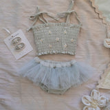 Crochet Clip Set - White Daisy