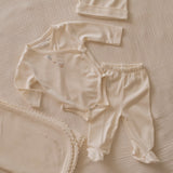 Pima Embroidered Bundle Set in Goose