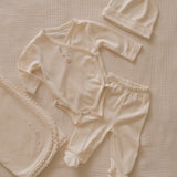 Pima Embroidered Bundle Set in Goose