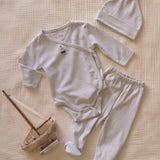 Pima Embroidered Bundle Set in Blue Boat