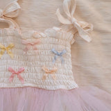 Bows Tutu - Ivory/Multicolor