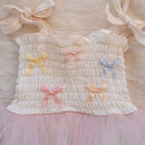 Bows Tutu - Ivory/Multicolor