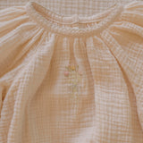 Gauze Romper in Embroidered Bouquet