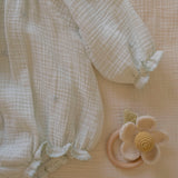 Gauze Romper in Embroidered Stars