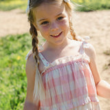 Amber Dress in Pink Gingham